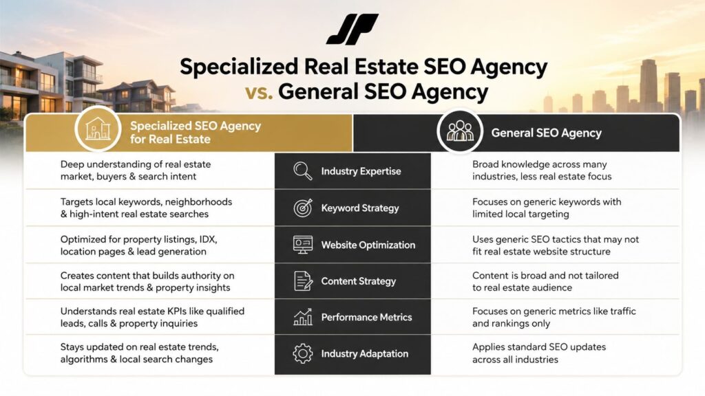 H2: How a Specialized SEO Agency for Real Estate Differs from a General Agency