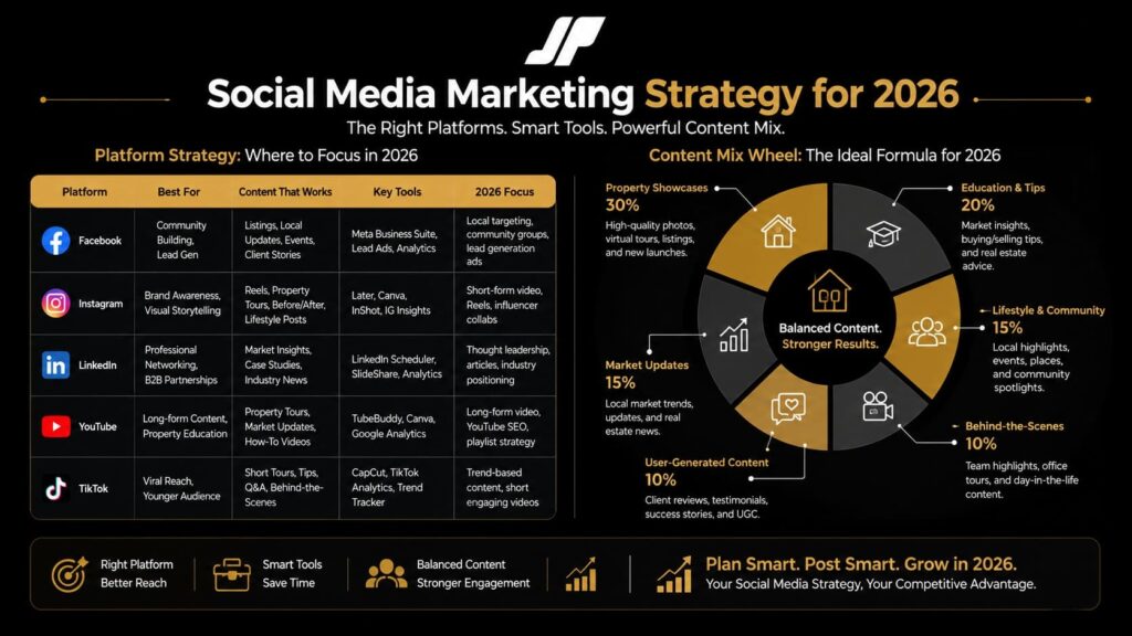 Marketing Strategy Using Social Media Platforms, Tools & Content Mix for 2026