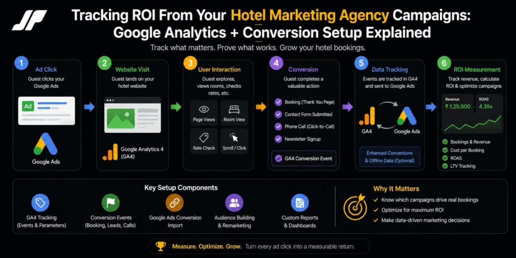 Tracking ROI From Your Hotel Marketing Agency Campaigns Google Analytics + Conversion Setup Explained