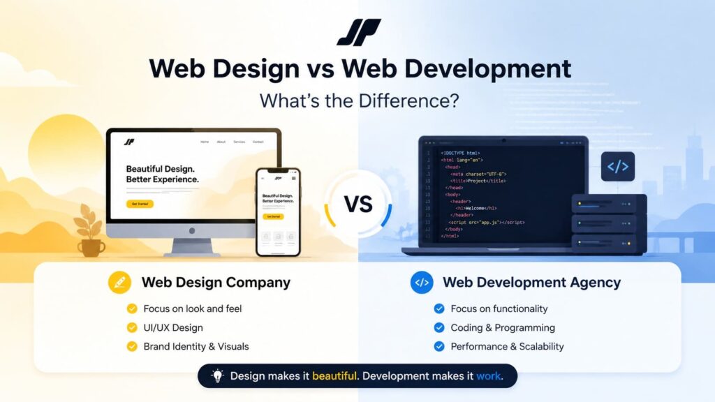 Web Design Company vs Web Development Agency: What's the Difference?
